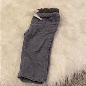 Corduroy lined pants